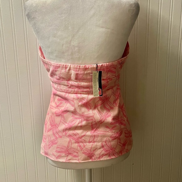 Vineyard Vines Pink Halter Top with Dragonfly Design - Picture 5 of 8